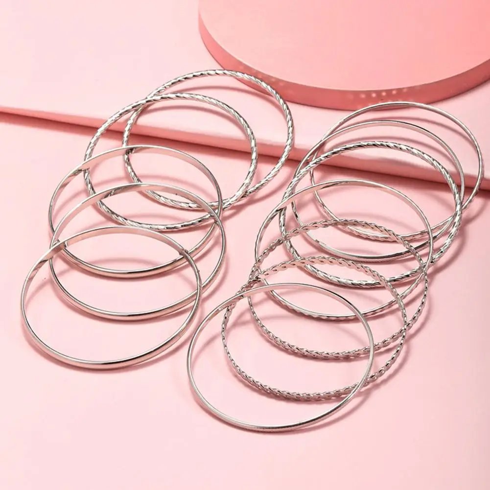 12pcs Punk Curb Cuban Chain Bracelets Set for Women Miami Boho Thick Gold Color Charm Bracelets Bangles Fashion Jewelry Y2C7 12pcs Punk Curb Cuban Chain Bracelets Set for Women Miami Boho Thick Gold Color Charm Bracelets Bangles Fashion Jewelry Y2C7