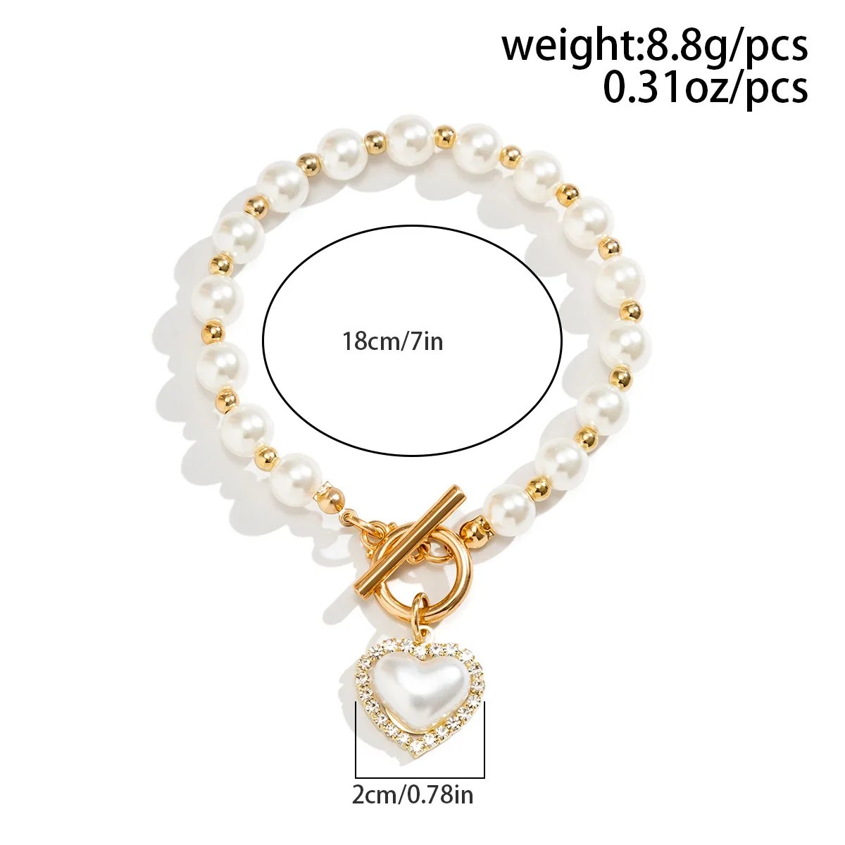 4pcs Set Imitation Pearl Chain Beaded Bracelet for Women New Temperament Gold Color Stainless Steel Bangle Jewelry Accessories 4pcs Set Imitation Pearl Chain Beaded Bracelet for Women New Temperament Gold Color Stainless Steel Bangle Jewelry Accessories