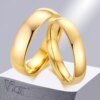 Vnox Anti Scratch Tungsten Wedding Rings for Women Men Simple Classic Wedding Bands for Couples Basic Jewelry