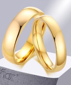 Vnox Anti Scratch Tungsten Wedding Rings for Women Men Simple Classic Wedding Bands for Couples Basic Jewelry
