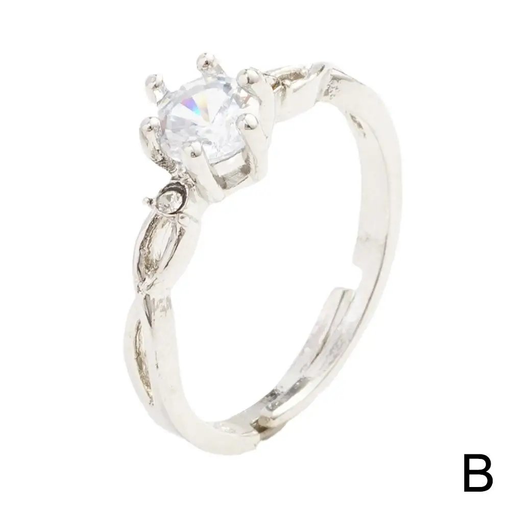 Couple Rings Adjustable Wedding Jewelry For Women Men Romantic Promise Wedding Anniversary Jewelry Gift Couple Rings Adjustable Wedding Jewelry For Women Men Romantic Promise Wedding Anniversary Jewelry Gift