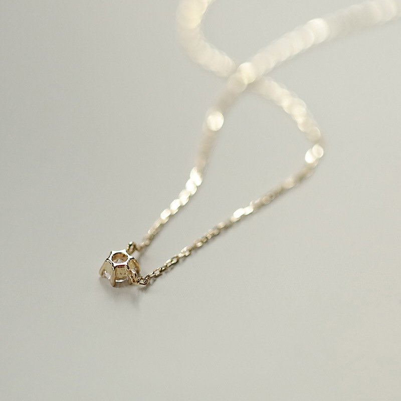 Jkeli 925 Sterling Silver 18k Gold Plated Necklace Single Sparkling Zircon Clavicle Chain for Women Wedding Jewelry collares Jkeli 925 Sterling Silver 18k Gold Plated Necklace Single Sparkling Zircon Clavicle Chain for Women Wedding Jewelry collares