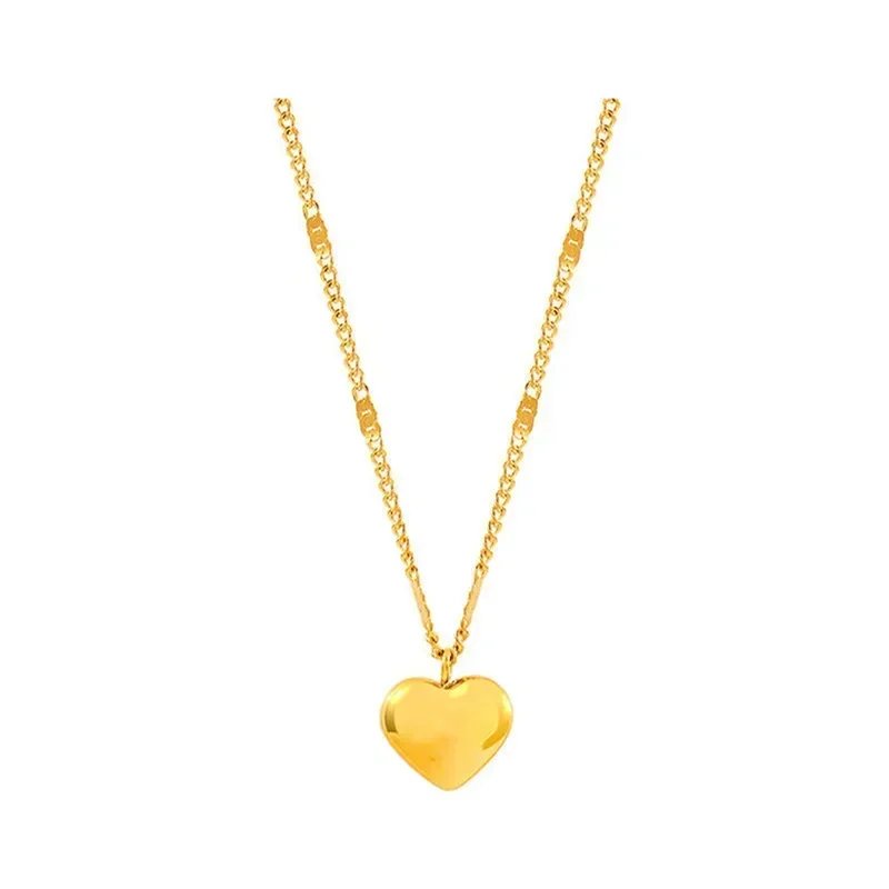 New Cross-border Couple Cavicle Chain Geometric Heart-shaped Light Luxury Temperament Simple Sweet Love Pendant Necklace Jewelry New Cross-border Couple Cavicle Chain Geometric Heart-shaped Light Luxury Temperament Simple Sweet Love Pendant Necklace Jewelry