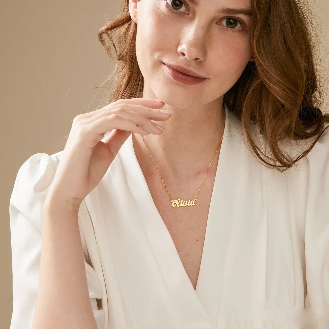 Personalised Name Necklace Custom Stainless Steel Name Jewelry Birthday Gift for her Bridesmaid Mother's Day Gifts Personalised Name Necklace Custom Stainless Steel Name Jewelry Birthday Gift for her Bridesmaid Mother's Day Gifts