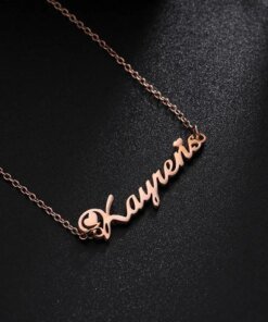 Alternative view of Sipuris Unique Custom Name Letter Pendant Necklace Personalized Heart Stainless Steel Necklaces For Women Jewelry Gifts 2022