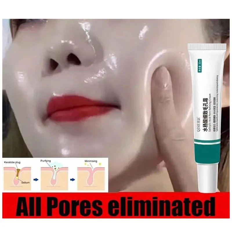 Salicylic Acid Pore Shrinking Cream Quick Remove Blackehead Elimination Large Pores Tighten Face Smooth Skin Care Products New Salicylic Acid Pore Shrinking Cream Quick Remove Blackehead Elimination Large Pores Tighten Face Smooth Skin Care Products New
