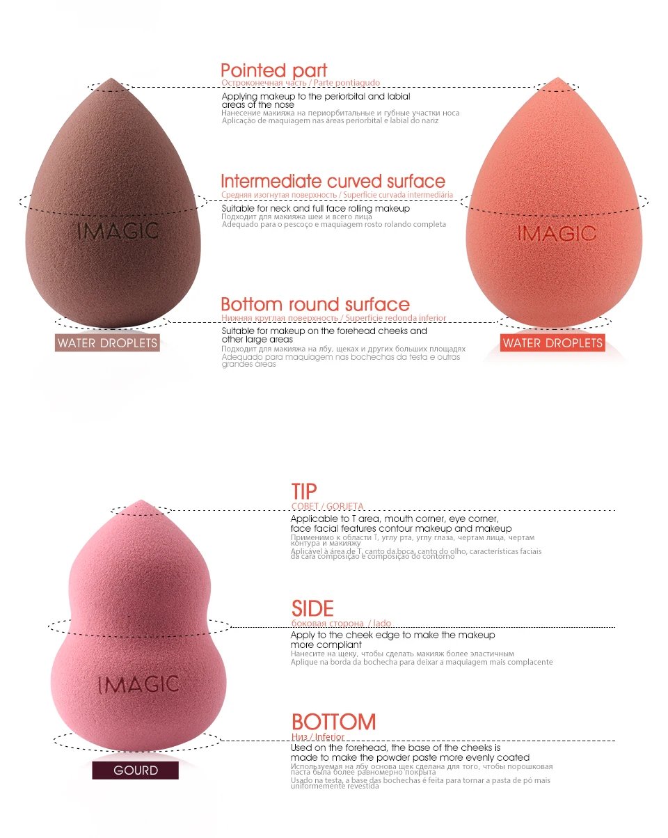 IMAGIC Makeup Sponge Puff Professional Cosmetic Puff For Foundation Beauty Cosmetic make up sponge Puff