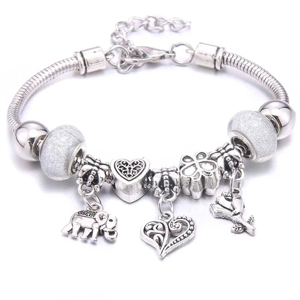 Charm Bracelet & Bangles Jewelry white butterfly Crown Beads Bracelets Brands Bracelets Fit Women Girl Friendship Gift Charm Bracelet & Bangles Jewelry white butterfly Crown Beads Bracelets Brands Bracelets Fit Women Girl Friendship Gift