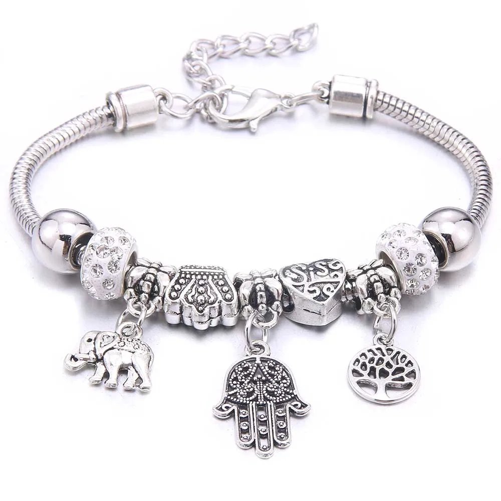 Charm Bracelet & Bangles Jewelry white butterfly Crown Beads Bracelets Brands Bracelets Fit Women Girl Friendship Gift Charm Bracelet & Bangles Jewelry white butterfly Crown Beads Bracelets Brands Bracelets Fit Women Girl Friendship Gift
