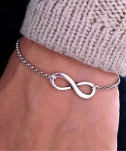 L117 Fashion Pulseras Bijoux New Women 8 Infinity Bracelet For Men Jewelry Girl Gift Charm Bangles Pulseiras