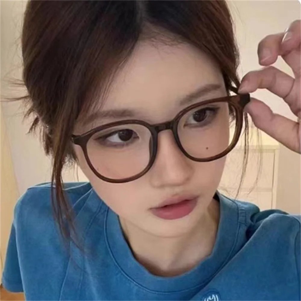 Retro Square Glasses Ultra-light Transparent Frame Eyewear Anti-blue Light Flat Glasses Korean Popular Decoration Eyeglasses Retro Square Glasses Ultra-light Transparent Frame Eyewear Anti-blue Light Flat Glasses Korean Popular Decoration Eyeglasses