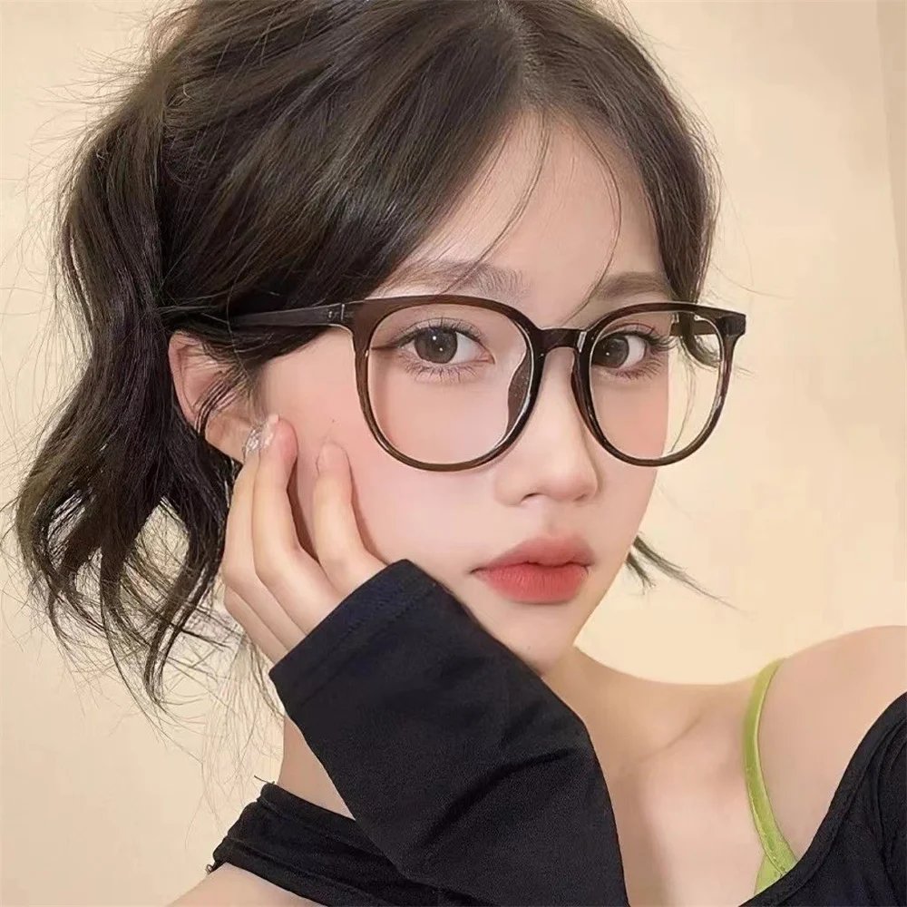 Retro Square Glasses Ultra-light Transparent Frame Eyewear Anti-blue Light Flat Glasses Korean Popular Decoration Eyeglasses Retro Square Glasses Ultra-light Transparent Frame Eyewear Anti-blue Light Flat Glasses Korean Popular Decoration Eyeglasses