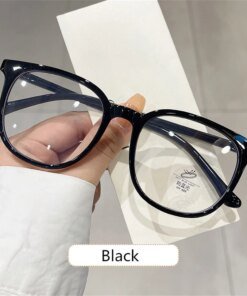 Retro Square Glasses Ultra-light Transparent Frame Eyewear Anti-blue Light Flat Glasses Korean Popular Decoration Eyeglasses