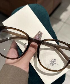 Alternative view of Fashion Anti-blue Light Glasses for Men Women Casual Retro Ultra-light Transparent Big Frame Computer Reading Flat Glasses