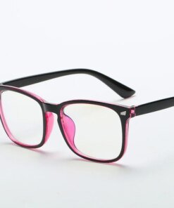 Alternative view of Fashion unisex Square glasses plain glasses full frame glasses for men and women radiation protection Optical glasses