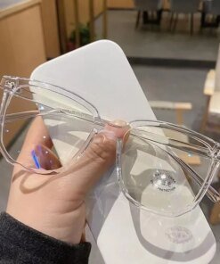 Alternative view of Light Frame Anti Blue Glasses Transparent Black Optical Glasse Women Men Square Eyewear Blocking eyeglasse Spectacle Eyeglasses