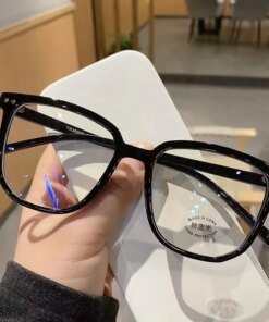 Light Frame Anti Blue Glasses Transparent Black Optical Glasse Women Men Square Eyewear Blocking eyeglasse Spectacle Eyeglasses