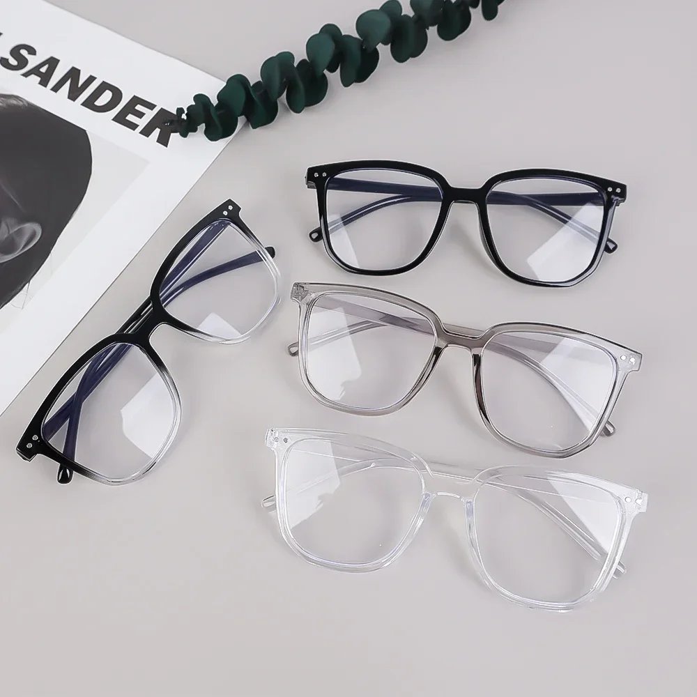 Fashion Anti Blue Light Glasses Men Computer Women Eyeglass Fashion Optical Plain Frame Spectacles Transparent Blocking Glasses