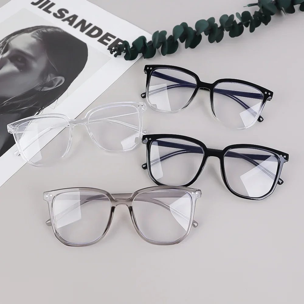 Fashion Anti Blue Light Glasses Men Computer Women Eyeglass Fashion Optical Plain Frame Spectacles Transparent Blocking Glasses