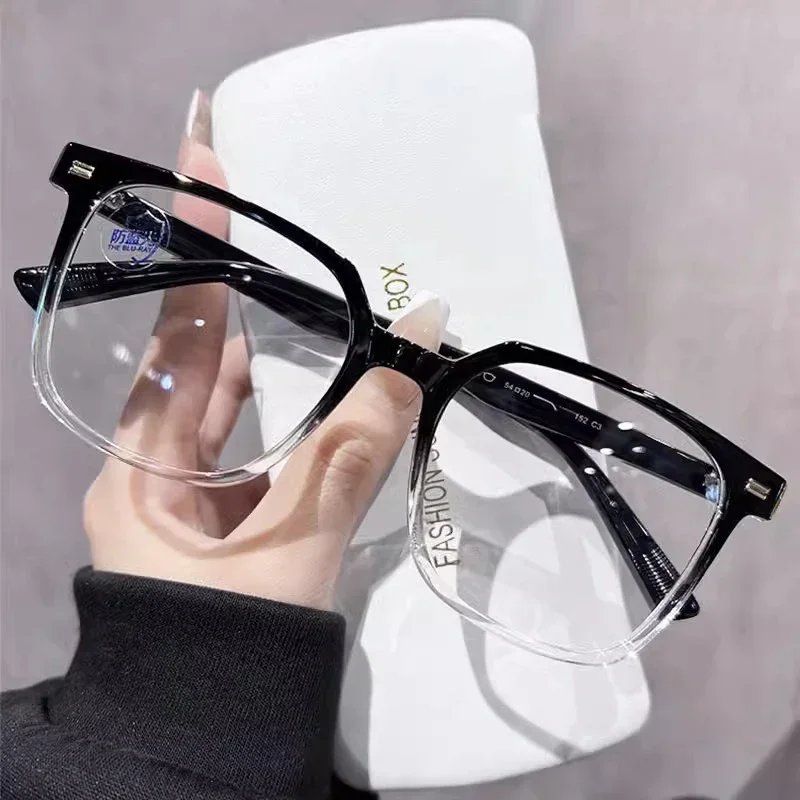 Fashion Anti Blue Light Glasses Men Computer Women Eyeglass Fashion Optical Plain Frame Spectacles Transparent Blocking Glasses