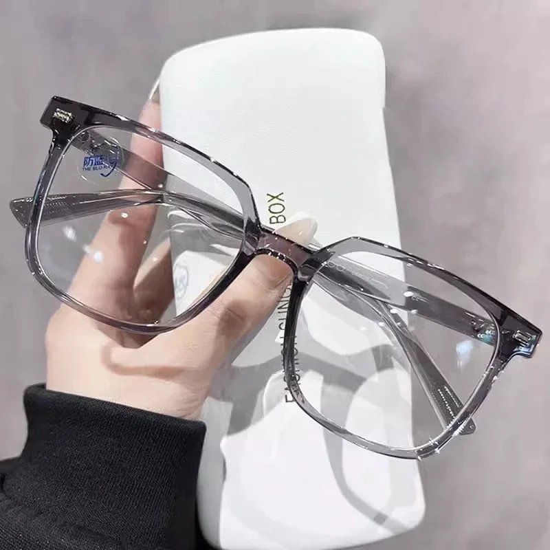 Fashion Anti Blue Light Glasses Men Computer Women Eyeglass Fashion Optical Plain Frame Spectacles Transparent Blocking Glasses