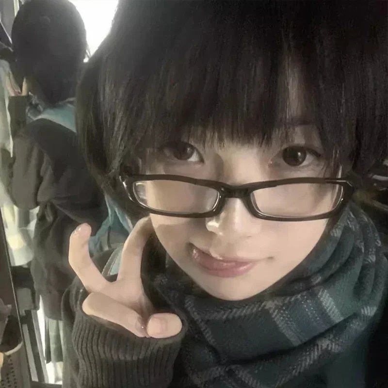 Japanese Korean Small Square Frame Glasses Women Retro Harajuku Eyeglasses Clear Reading Spectacle Blue Light Blocking Eyewears