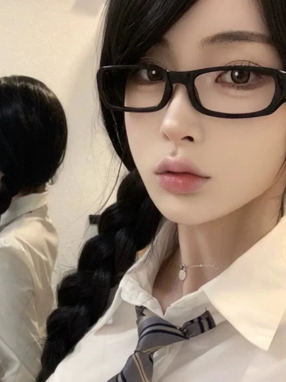 Japanese Korean Small Square Frame Glasses Women Retro Harajuku Eyeglasses Clear Reading Spectacle Blue Light Blocking Eyewears