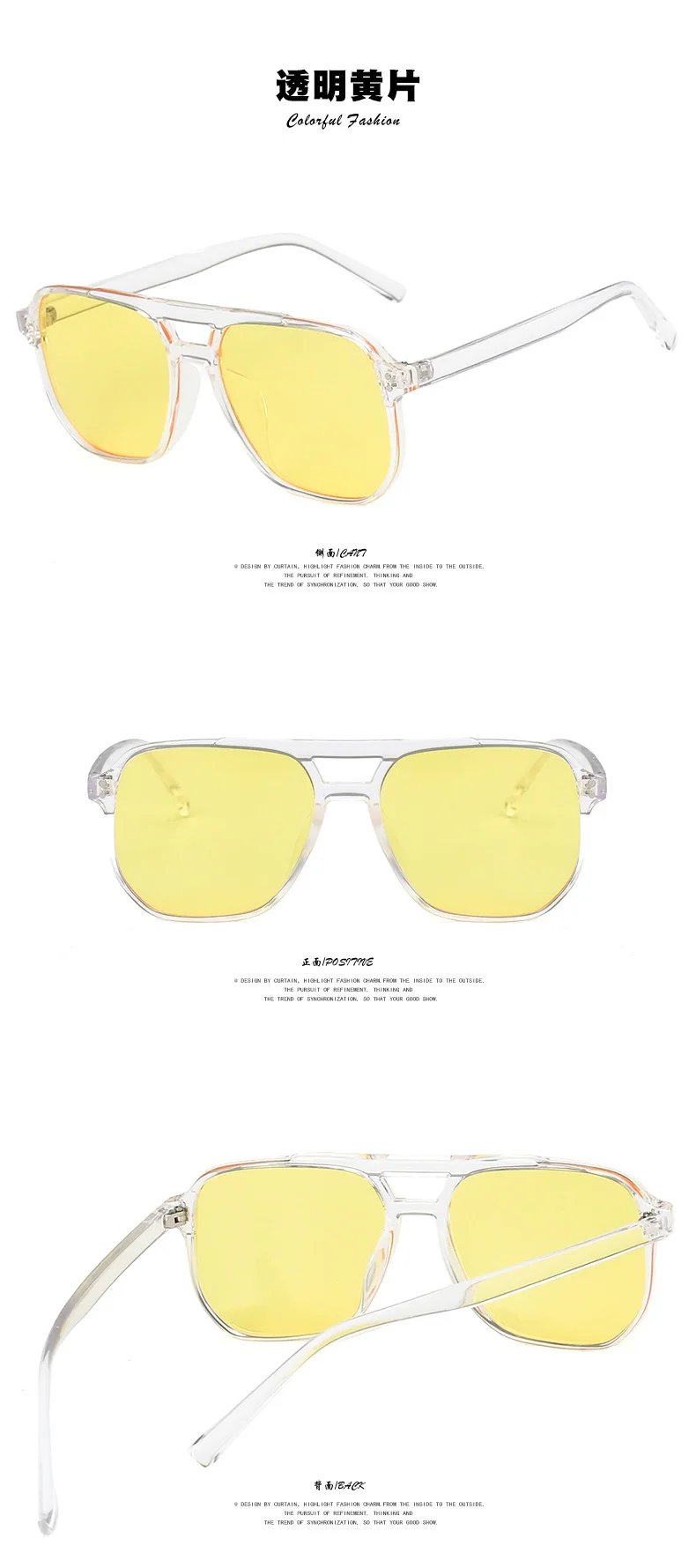 Square Double Briges Anti Blue Light Glasses Men Blue Light Blocking Glasses Women Eyeglasses Frame Optical Eyewear Computer