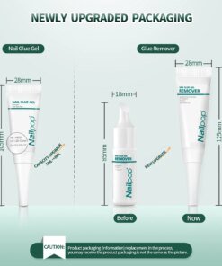 Alternative view of Nailpop Quick Drying Solid Nail Glue with Remover for Press On Nails Tips No Need for UV Lamp Long Lasting Fake Nails Glue Kit