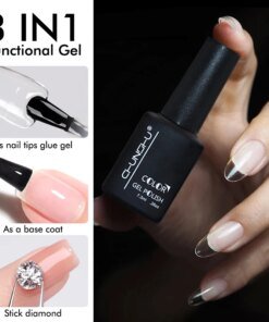 3 IN1 Nail Glue Gel Fast Extension Acrylic False Tips Sticking Decoration Press on Nails Art Tools Functional Gel French DIY 7ml