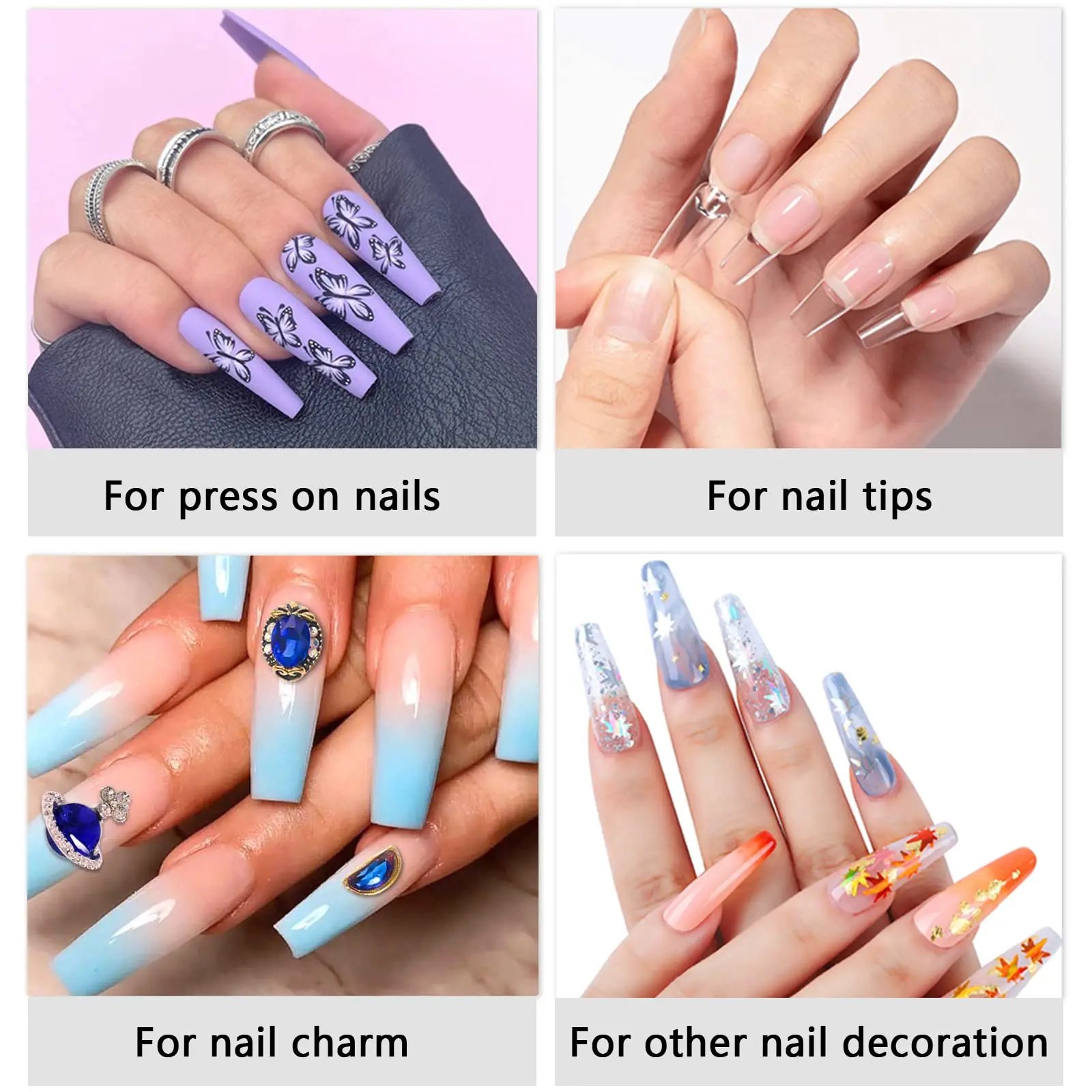 3 IN1 Nail Glue Gel Fast Extension Acrylic False Tips Sticking Decoration Press on Nails Art Tools Functional Gel French DIY 7ml