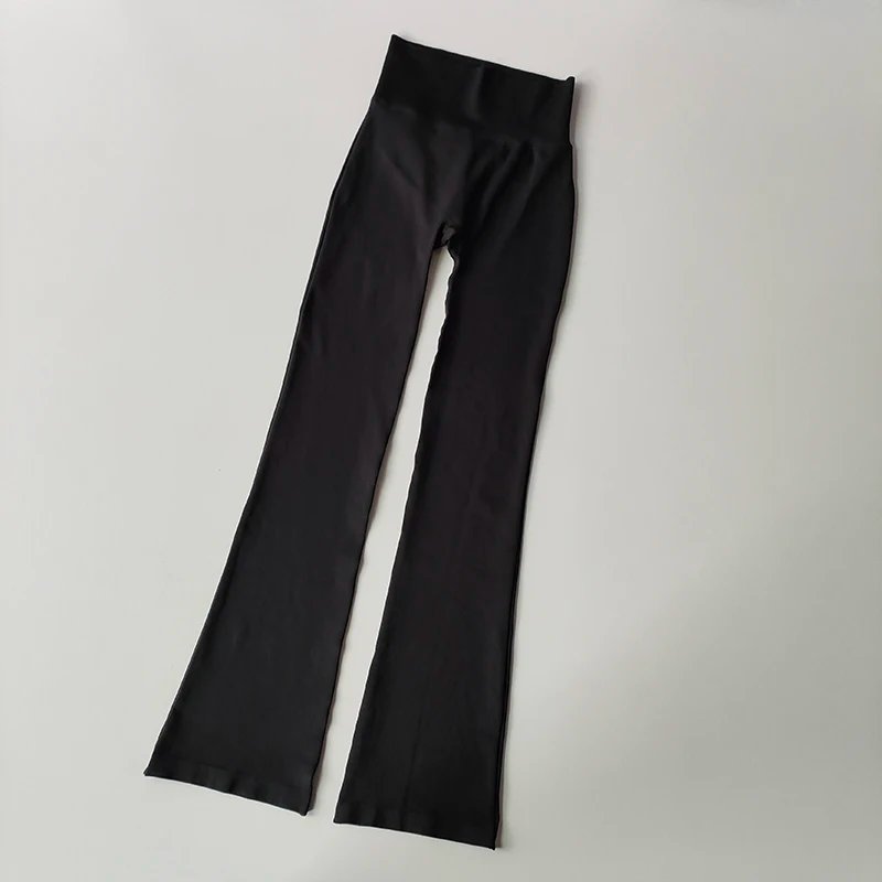 High Waisted Compression Without Awkward Lines Micro Flared Yoga Outdoor Wear Seamless Elastic Fitness Pants Lifting Leggings High Waisted Compression Without Awkward Lines Micro Flared Yoga Outdoor Wear Seamless Elastic Fitness Pants Lifting Leggings