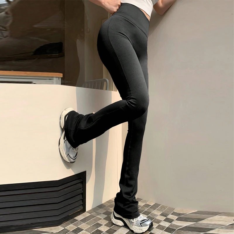 High Waisted Compression Without Awkward Lines Micro Flared Yoga Outdoor Wear Seamless Elastic Fitness Pants Lifting Leggings High Waisted Compression Without Awkward Lines Micro Flared Yoga Outdoor Wear Seamless Elastic Fitness Pants Lifting Leggings