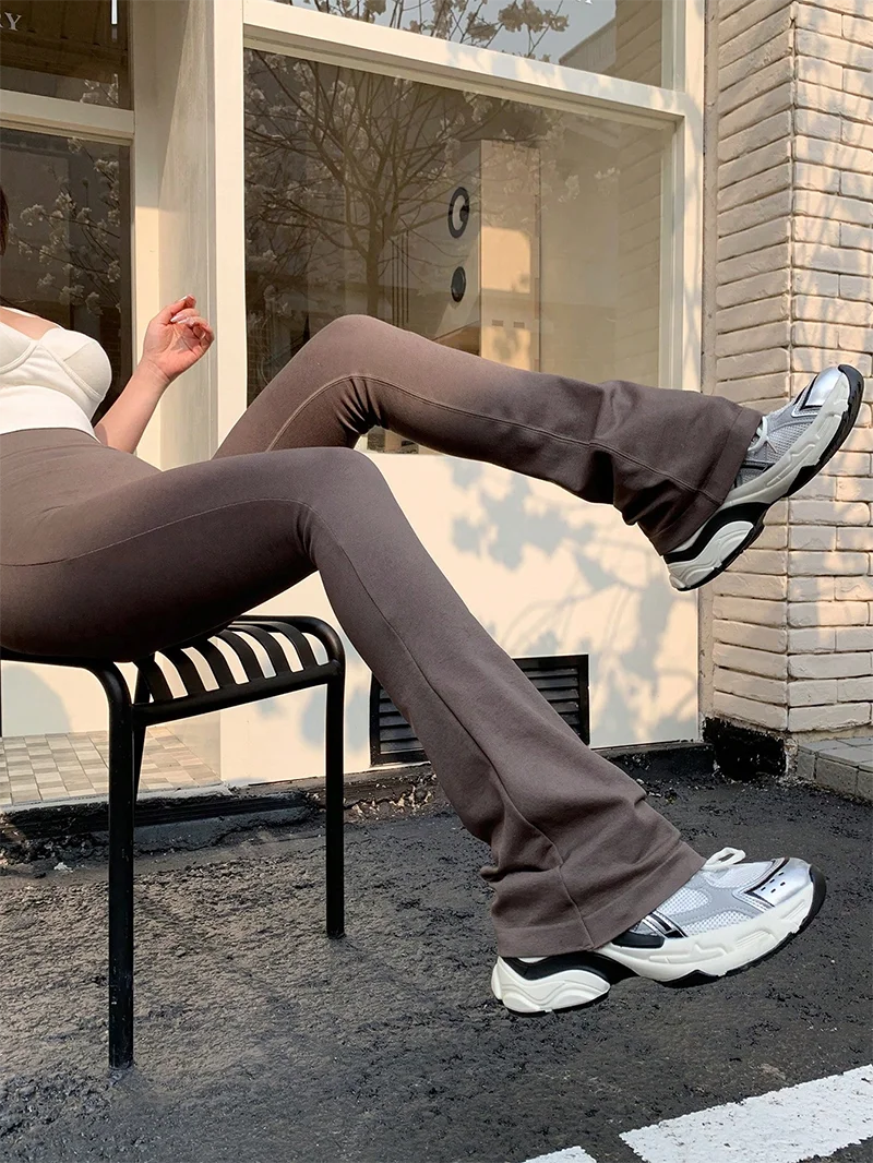 High Waisted Compression Without Awkward Lines Micro Flared Yoga Outdoor Wear Seamless Elastic Fitness Pants Lifting Leggings High Waisted Compression Without Awkward Lines Micro Flared Yoga Outdoor Wear Seamless Elastic Fitness Pants Lifting Leggings