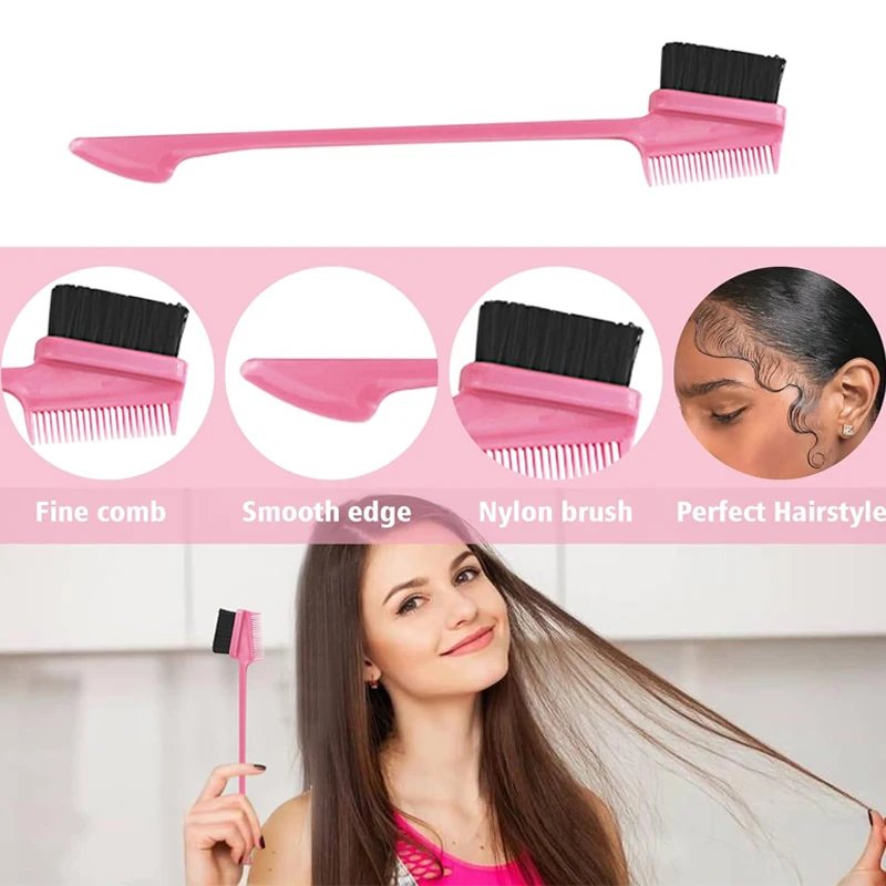 1 Pieces Hair Styling Comb Professional Edge Control Brush For Women White Hair Brushes For Slick Ponytail Three Function In One 1 Pieces Hair Styling Comb Professional Edge Control Brush For Women White Hair Brushes For Slick Ponytail Three Function In One