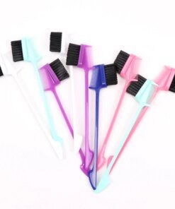Alternative view of 1 Pieces Hair Styling Comb Professional Edge Control Brush For Women White Hair Brushes For Slick Ponytail Three Function In One