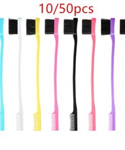 10/20/50pcs Double-sided Edge Control Hair Comb Hair Styling Wholesale Baby Hair Brushes Eyebrow Combing Makeup Tool