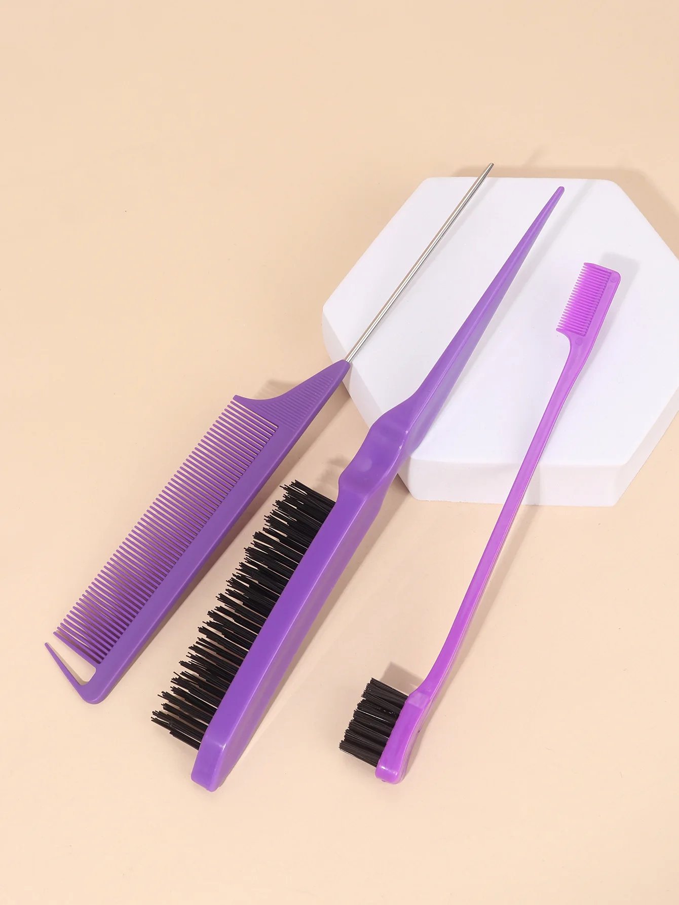 3pcs/set Double Sided Hair Edge Brush Set Hair Styling Comb Control Brush Accessories Hairline Brush Comb Styling Partition Comb 3pcs/set Double Sided Hair Edge Brush Set Hair Styling Comb Control Brush Accessories Hairline Brush Comb Styling Partition Comb