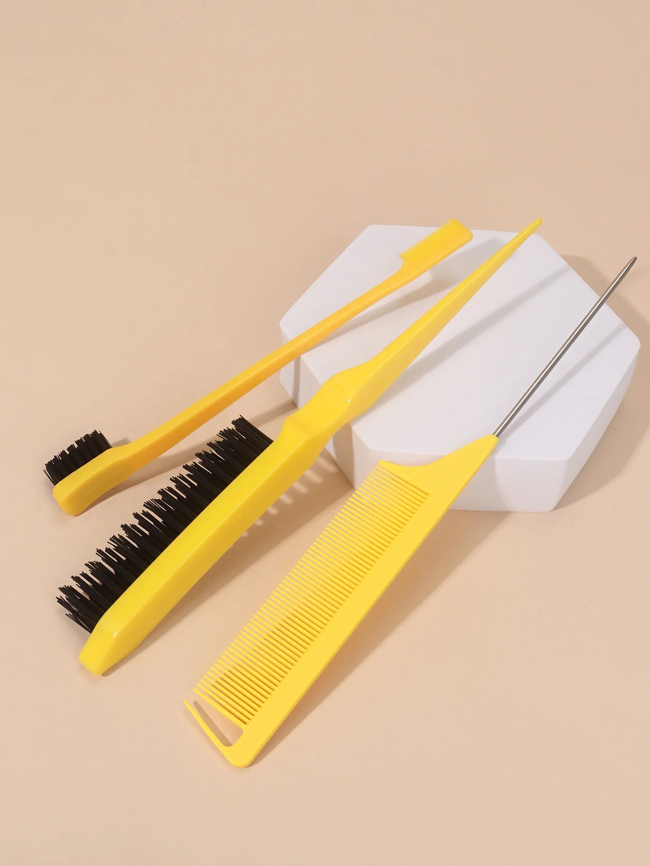 3pcs/set Double Sided Hair Edge Brush Set Hair Styling Comb Control Brush Accessories Hairline Brush Comb Styling Partition Comb 3pcs/set Double Sided Hair Edge Brush Set Hair Styling Comb Control Brush Accessories Hairline Brush Comb Styling Partition Comb