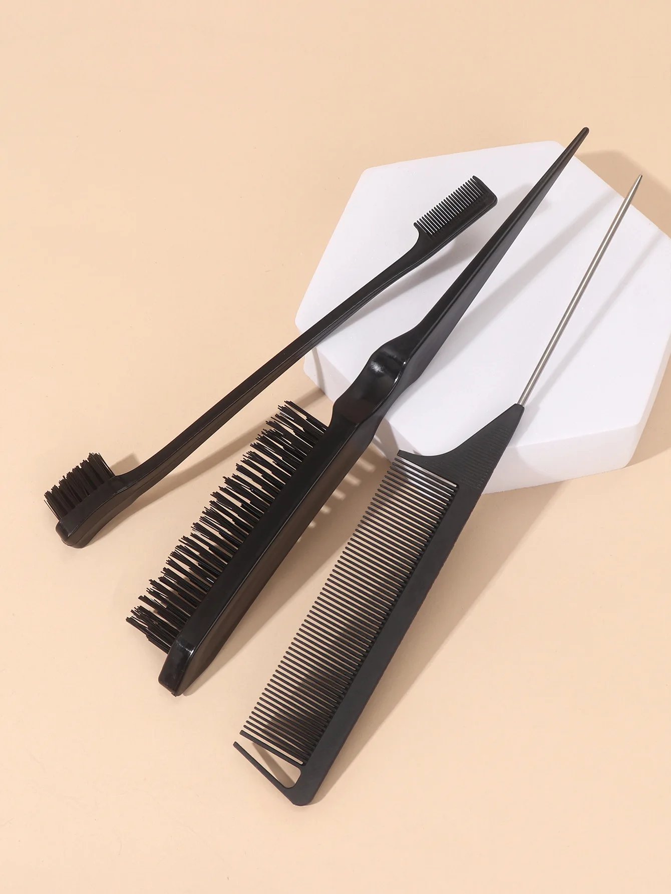 3pcs/set Double Sided Hair Edge Brush Set Hair Styling Comb Control Brush Accessories Hairline Brush Comb Styling Partition Comb 3pcs/set Double Sided Hair Edge Brush Set Hair Styling Comb Control Brush Accessories Hairline Brush Comb Styling Partition Comb