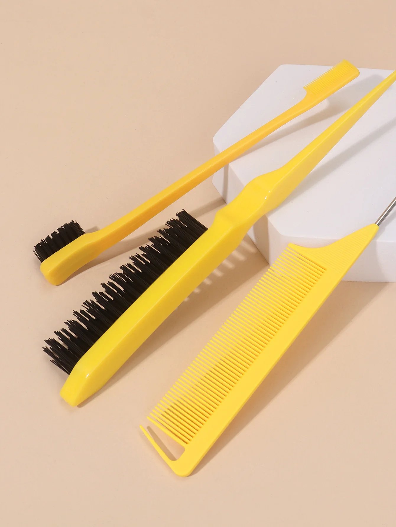 3pcs/set Double Sided Hair Edge Brush Set Hair Styling Comb Control Brush Accessories Hairline Brush Comb Styling Partition Comb 3pcs/set Double Sided Hair Edge Brush Set Hair Styling Comb Control Brush Accessories Hairline Brush Comb Styling Partition Comb