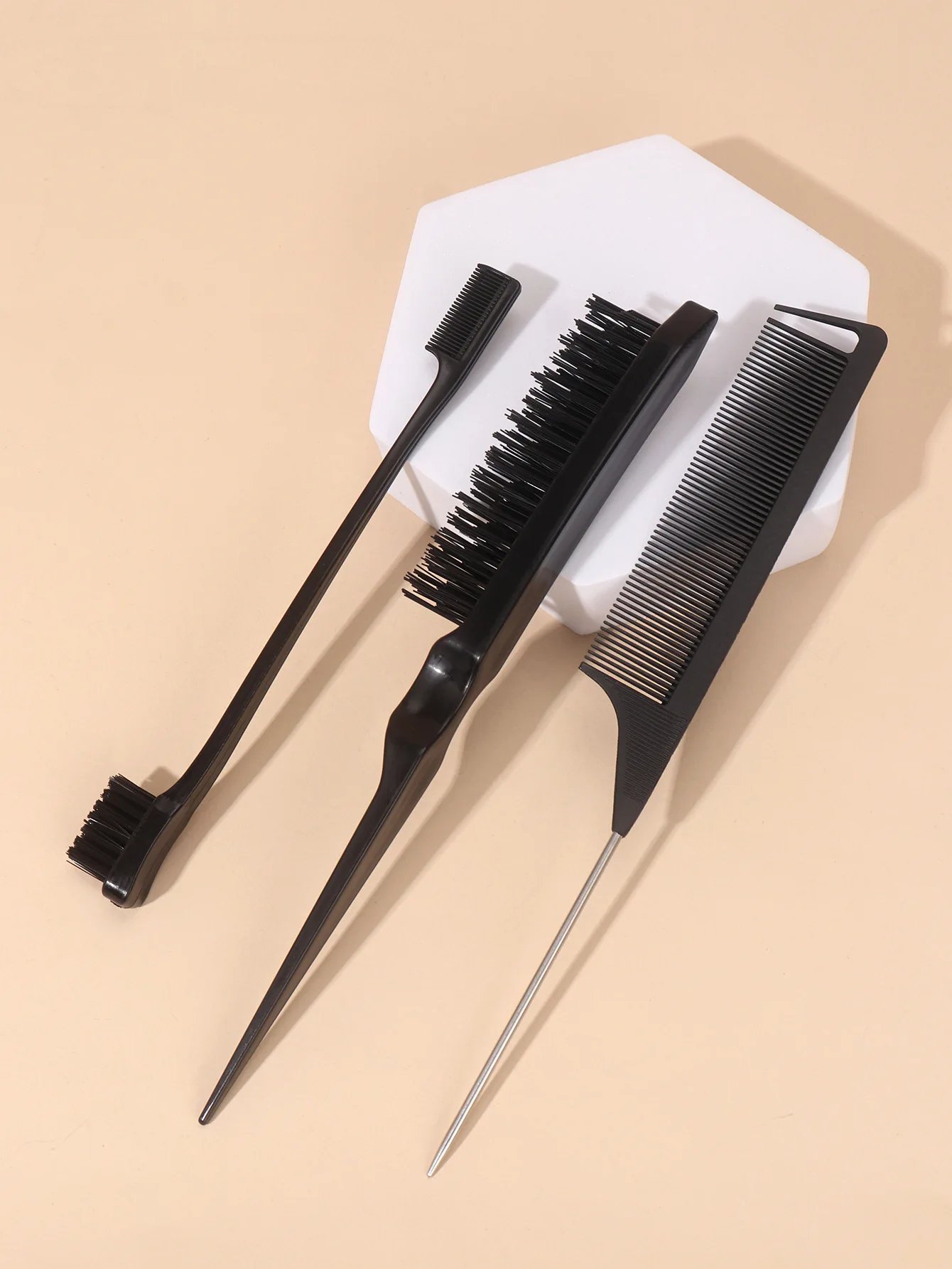 3pcs/set Double Sided Hair Edge Brush Set Hair Styling Comb Control Brush Accessories Hairline Brush Comb Styling Partition Comb 3pcs/set Double Sided Hair Edge Brush Set Hair Styling Comb Control Brush Accessories Hairline Brush Comb Styling Partition Comb