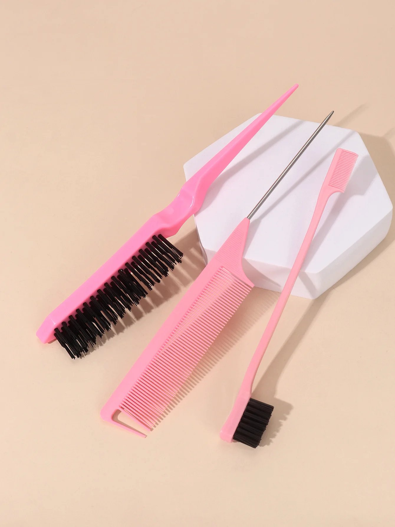 3pcs/set Double Sided Hair Edge Brush Set Hair Styling Comb Control Brush Accessories Hairline Brush Comb Styling Partition Comb 3pcs/set Double Sided Hair Edge Brush Set Hair Styling Comb Control Brush Accessories Hairline Brush Comb Styling Partition Comb