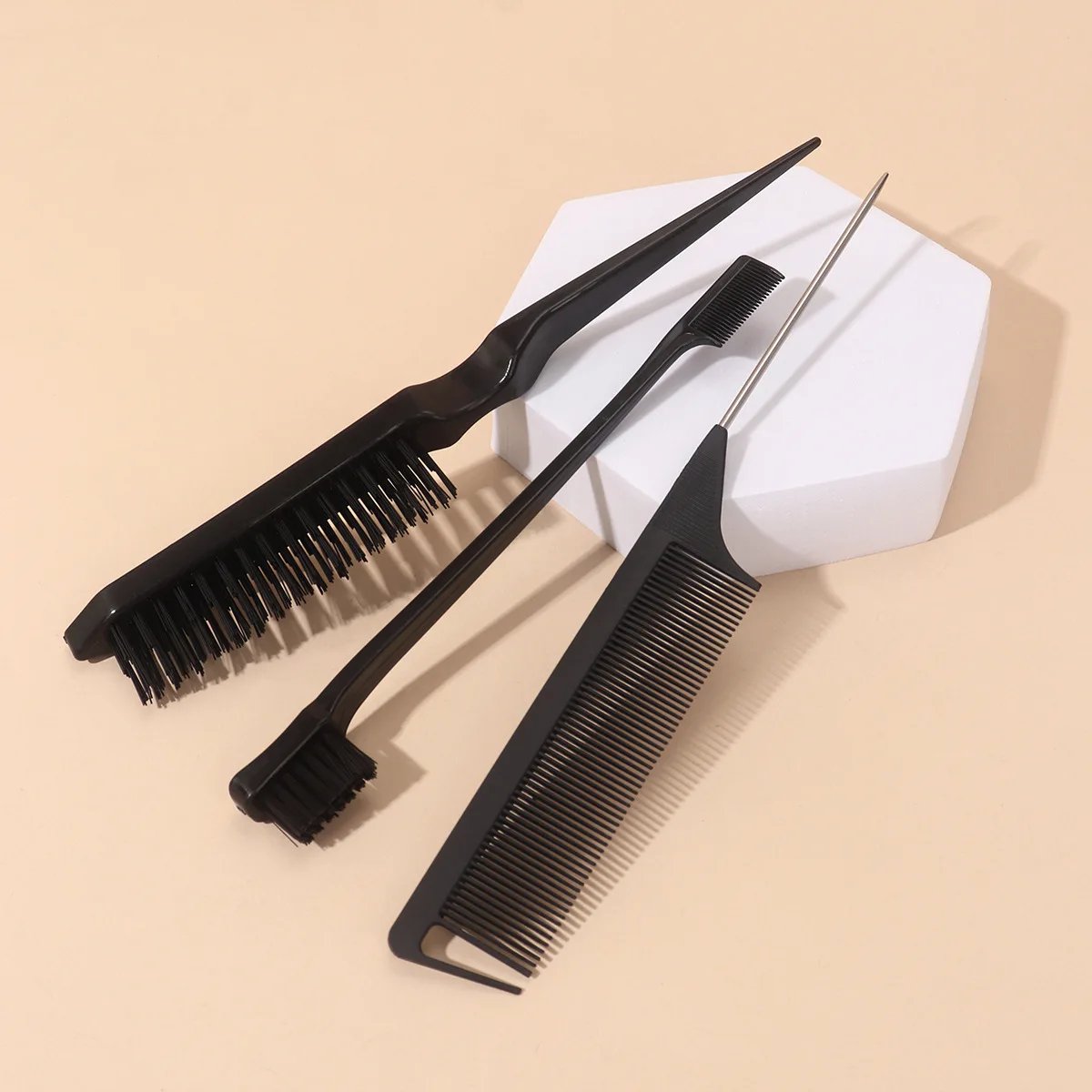 3pcs/set Double Sided Hair Edge Brush Set Hair Styling Comb Control Brush Accessories Hairline Brush Comb Styling Partition Comb 3pcs/set Double Sided Hair Edge Brush Set Hair Styling Comb Control Brush Accessories Hairline Brush Comb Styling Partition Comb