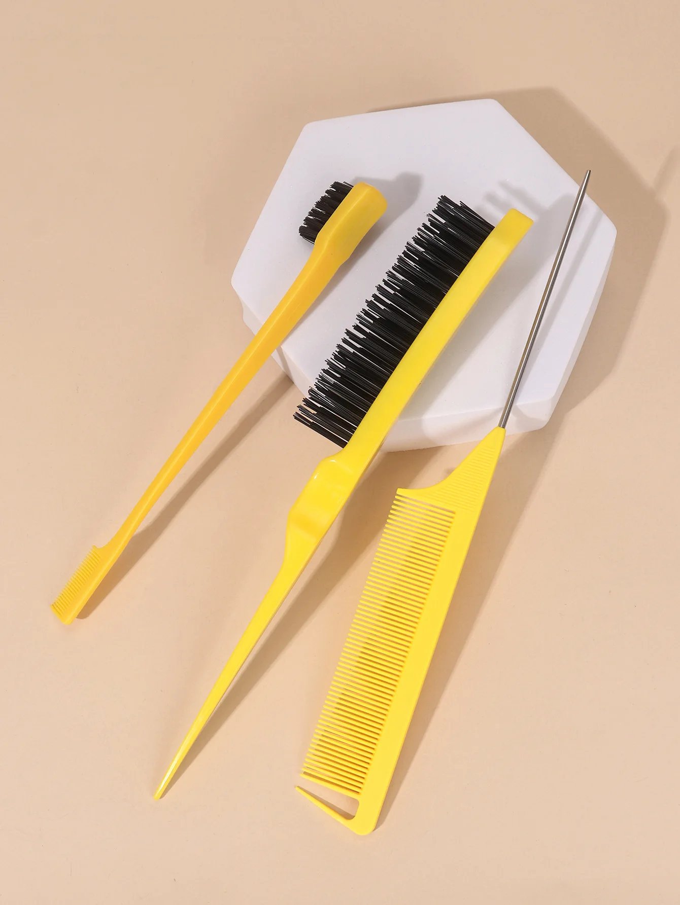 3pcs/set Double Sided Hair Edge Brush Set Hair Styling Comb Control Brush Accessories Hairline Brush Comb Styling Partition Comb 3pcs/set Double Sided Hair Edge Brush Set Hair Styling Comb Control Brush Accessories Hairline Brush Comb Styling Partition Comb