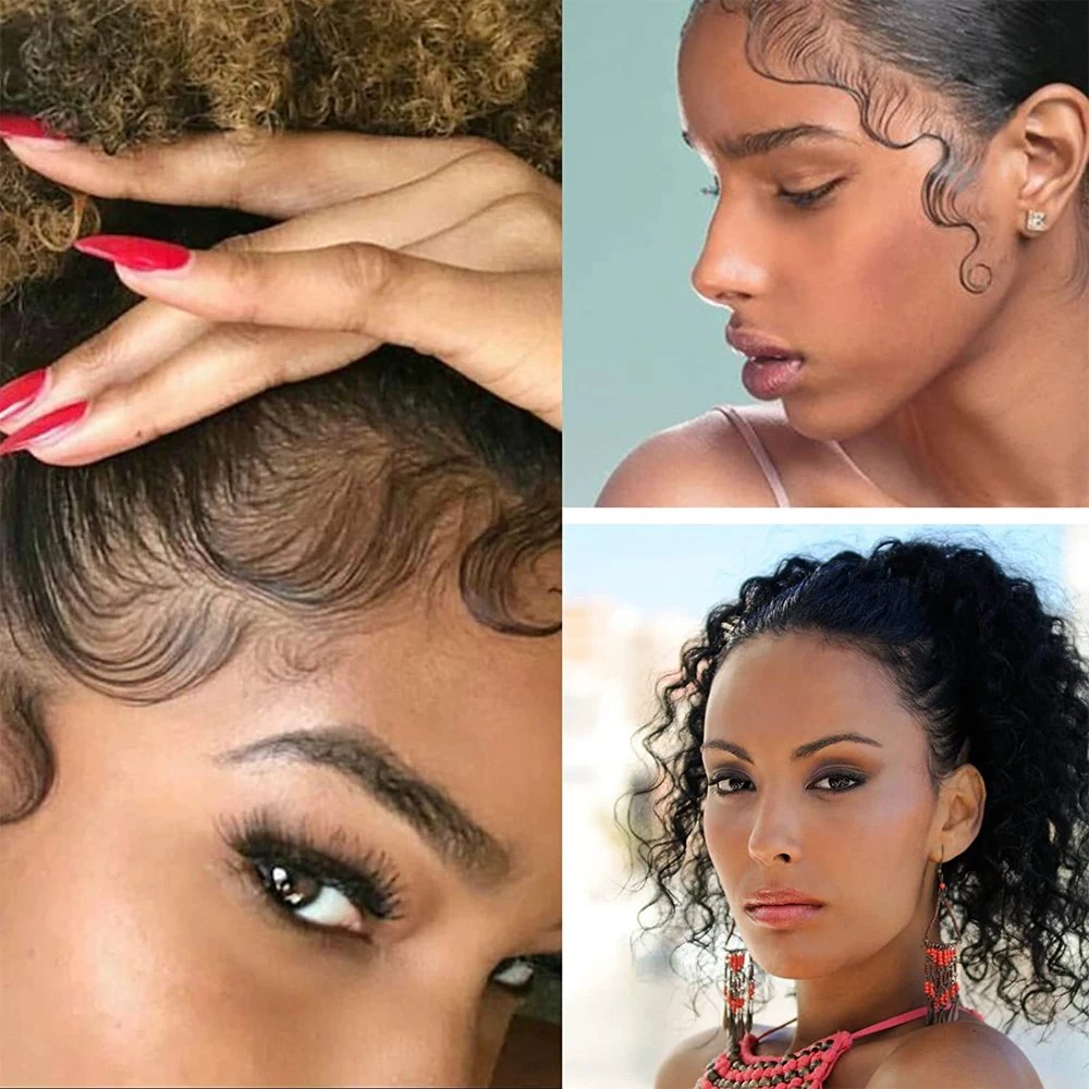 Edge Laying Scarf Elastic Headband For Wigs Lace Frontal Lace Melting Band With 1Pcs Double Side Edge Control withRat Tail Comb