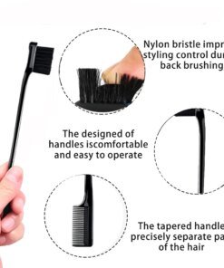 Alternative view of Edge Laying Scarf Elastic Headband For Wigs Lace Frontal  Lace Melting Band With 1Pcs Double Side Edge Control withRat Tail Comb