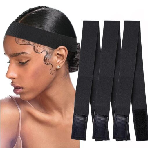 Fashion Hair Elastic Band for Women Lace Wigs Adjustable Edge Scarf Elastic Headband For Wigs 3cmx58cm Wig Accossories