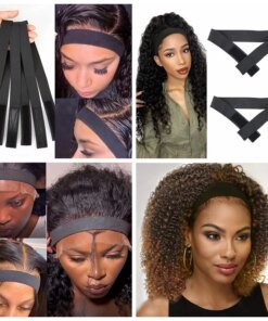 Alternative view of Fashion Hair Elastic Band for Women Lace Wigs Adjustable Edge Scarf Elastic Headband For Wigs 3cmx58cm Wig Accossories