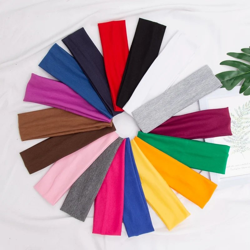 Elastic Cotton HairBand Fashion Headbands for Women Men Solid Running Fitness Yoga Hair Bands Stretch Makeup Hair Accessories Elastic Cotton HairBand Fashion Headbands for Women Men Solid Running Fitness Yoga Hair Bands Stretch Makeup Hair Accessories